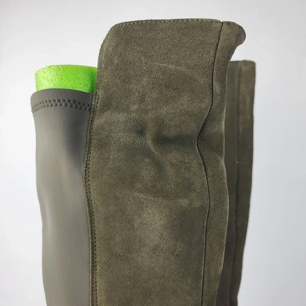 Over the knee waterproof Suede stretch Boots